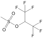 Molecular Structure of 25236-65-1 (1,1,1,3,3,3-HEXAFLUORO-2-PROPYL MESYLATE)